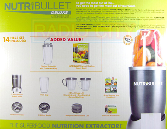  Nutribullet 14 Piece Nutrition Extractor 600W Blender Juicer  NBR-1401 Nutri Bullet: Electric Countertop Blenders: Home & Kitchen