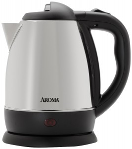 Aroma 1.2 Litre (5-Cup) Stainless Steel Cordless Electric Water Kettle