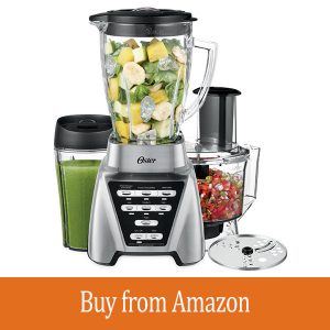 Oster Pro 1200 Blender 2-in-1 with Food Processor Attachment and XL Personal Blending Cup