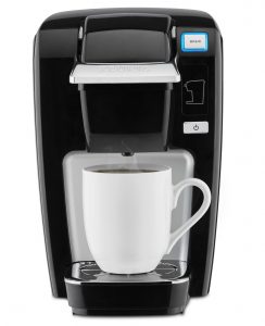 Keurig K15 Single Serve Compact K-Cup Pod Coffee Maker, Black