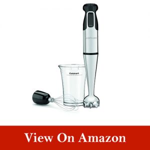 Cuisinart HB-155PC Smart Stick Stainless Steel Hand Blender with Whisk, Silver/Black