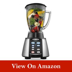 Oster Reverse Crush Counterforms Blender, with 6-Cup Glass Jar, 7-Speed Settings and Brushed Stainless Steel/Black Finish