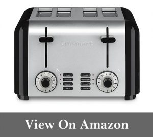 Cuisinart CPT-340 Compact Stainless 4-Slice Toaster, Brushed Stainless