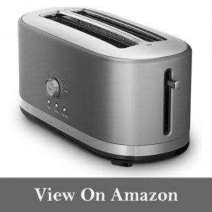 KitchenAid KMT4116CU 4 Slice Long Slot Toaster with High Lift Lever