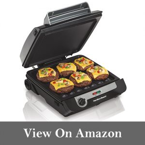 Hamilton Beach 3-in-1 MultiGrill Indoor Grill, Griddle & Bacon Cooker (25600)